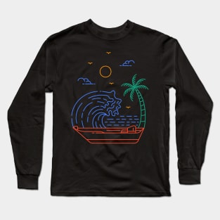 Against The Waves Long Sleeve T-Shirt